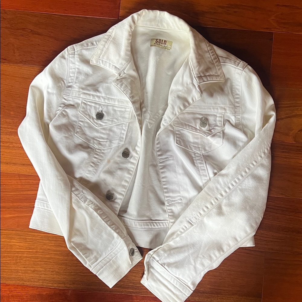 Sold Design Lab White Women's Jean Jacket